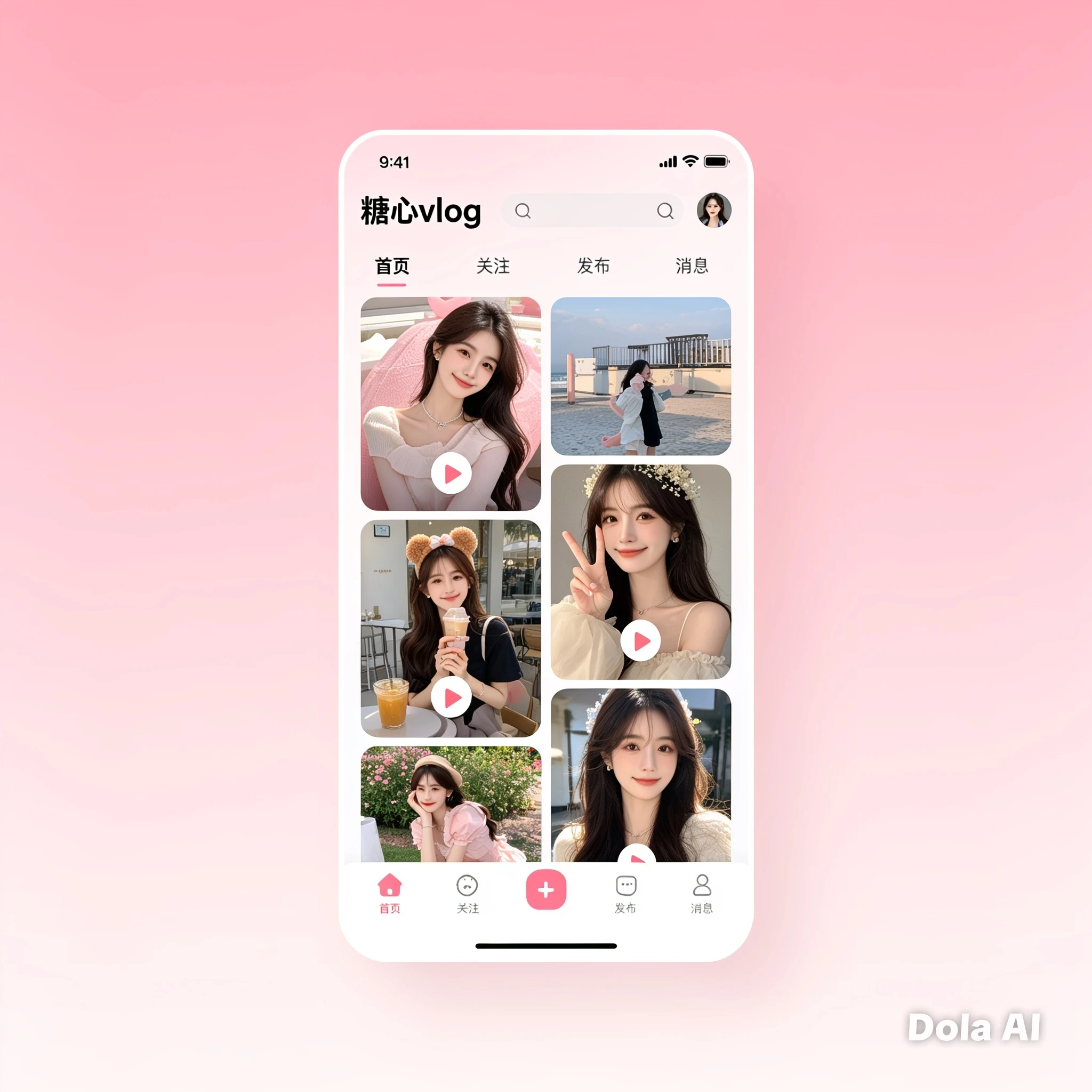 糖心Vlog APP内容服务视觉